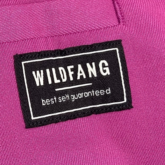 WILDFANG The Empower Colorblock Suit Tux Blazer & Slim Crop Pant Orchid Black - Picture 7 of 16